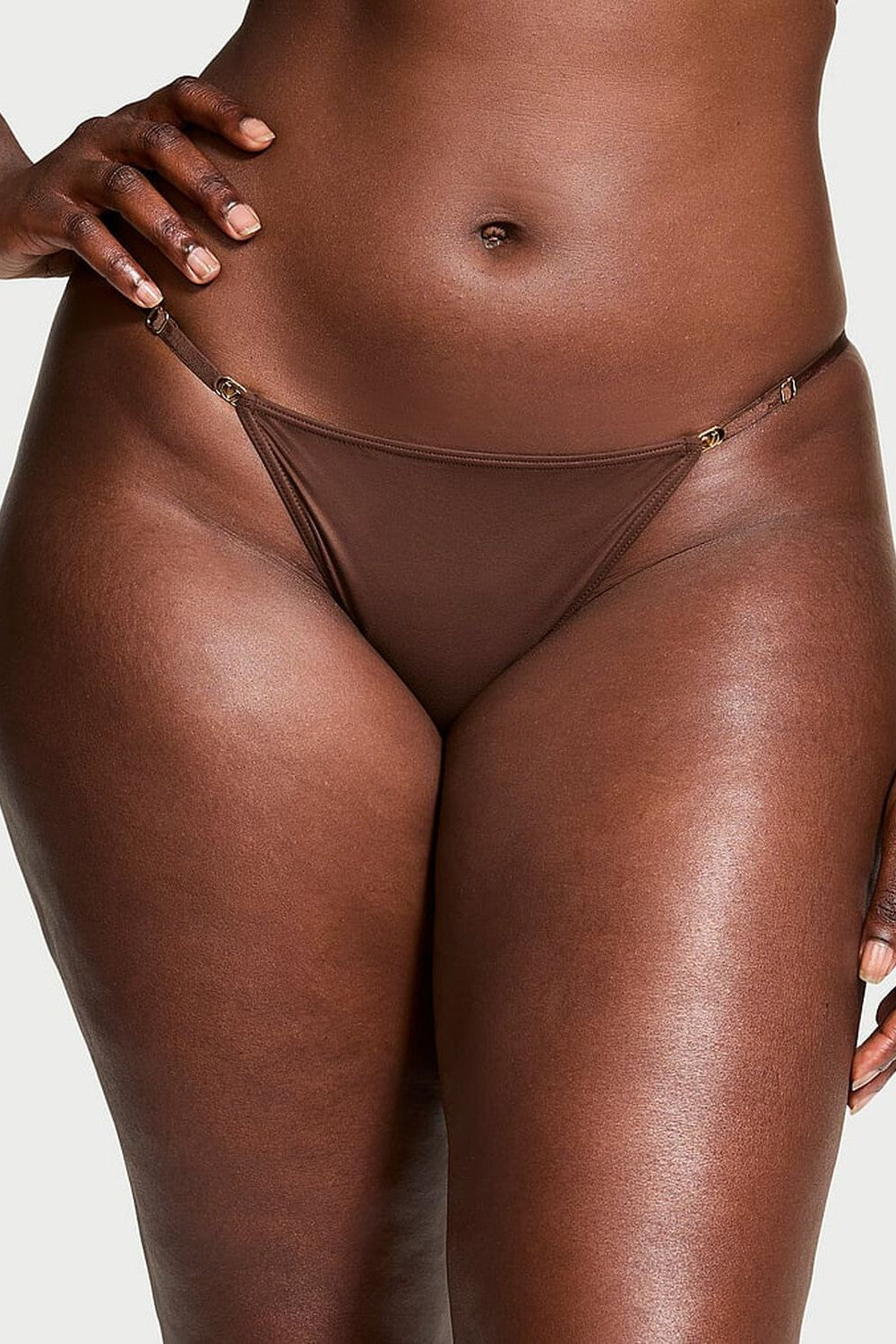 Гладкие трусики бикини 893332656 brown