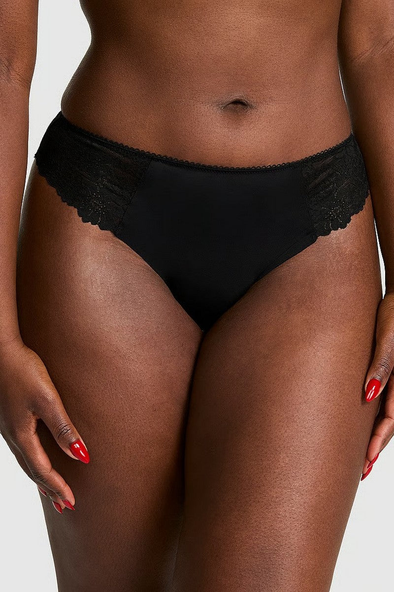 Безшовні трусики стрінги 918126606 Black Victoria`s Secret
