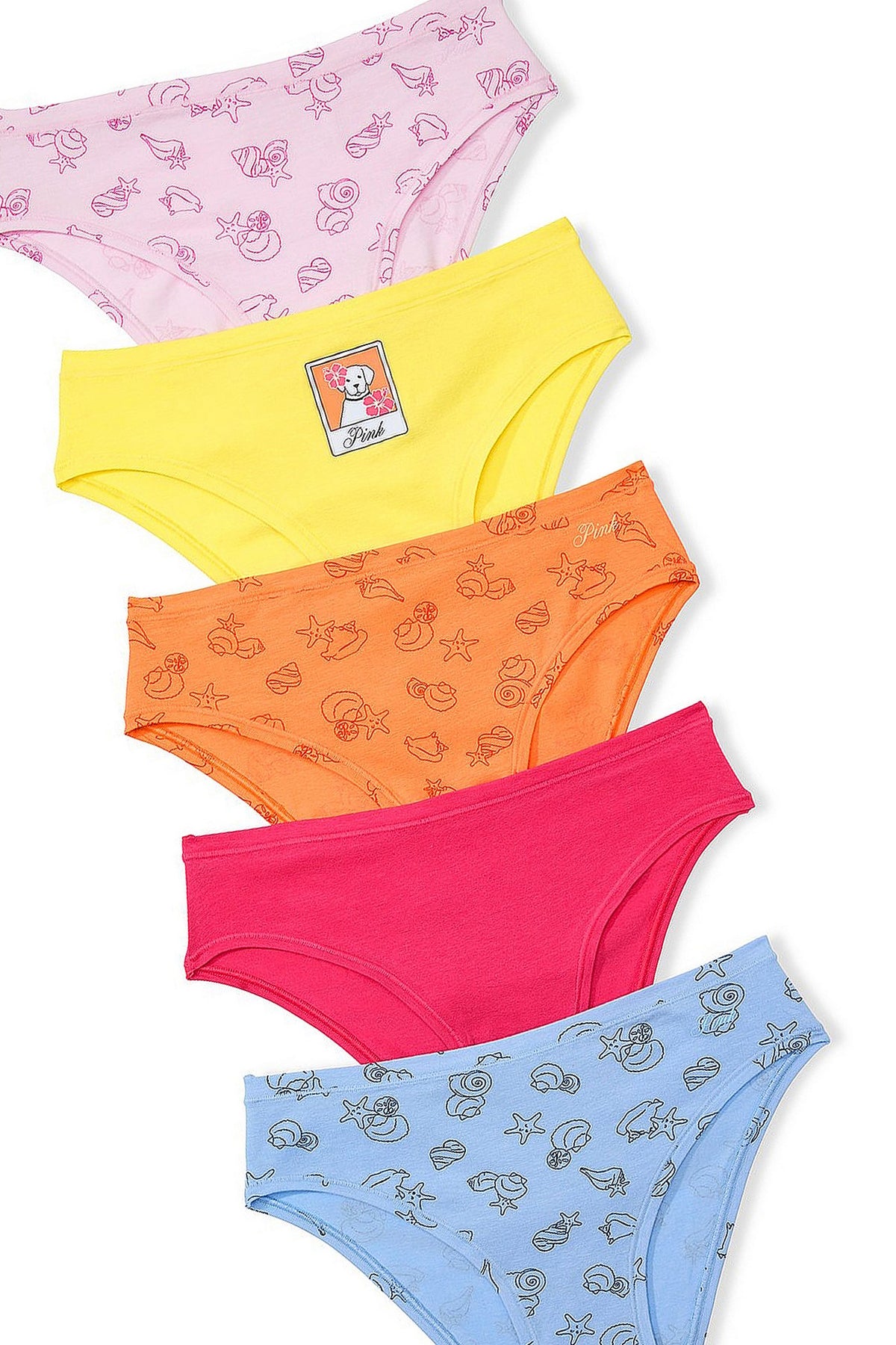 Бавовняні трусики 928070749 (5 шт.) multi Victoria`s Secret