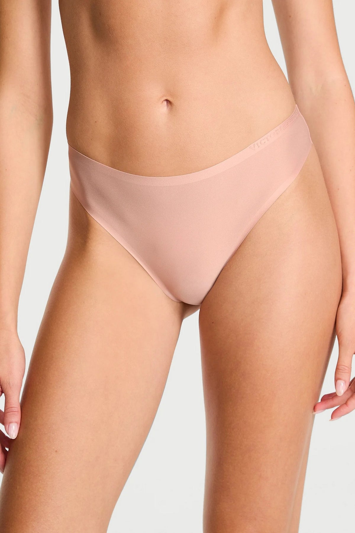 Гладкі трусики стрінги 935995781 Flex beige Victoria`s Secret