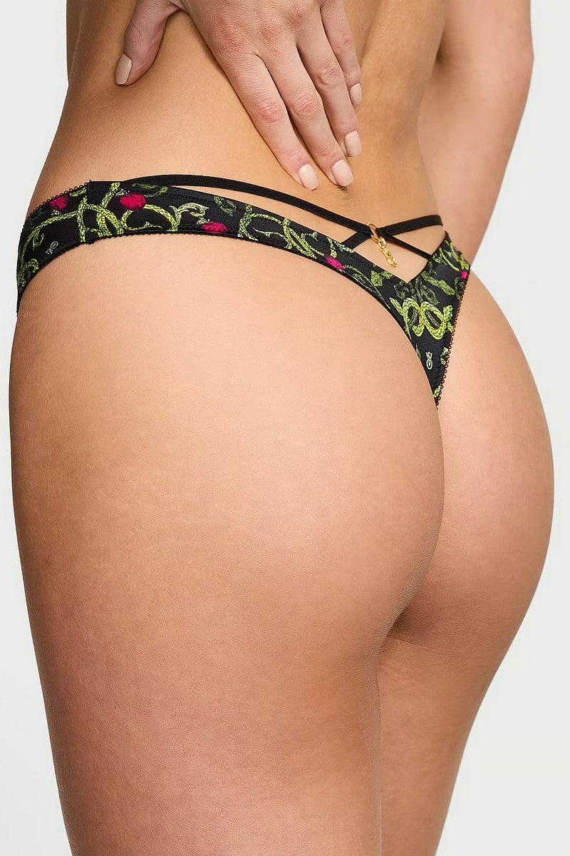 Трусики стринг с принтом 941288324 black