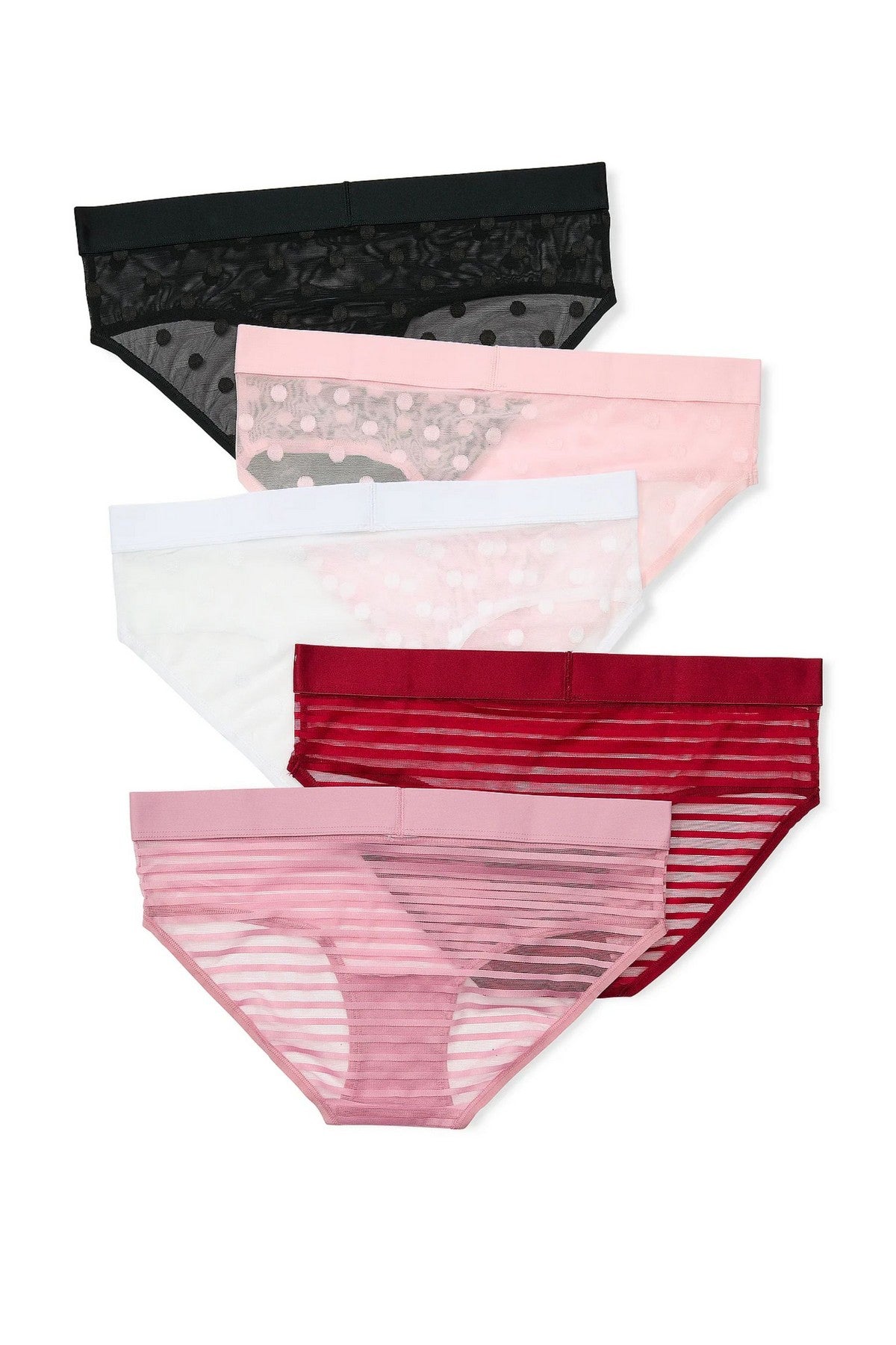 Трусики слип с микрпосеткой 964679612 (5 шт.) multi