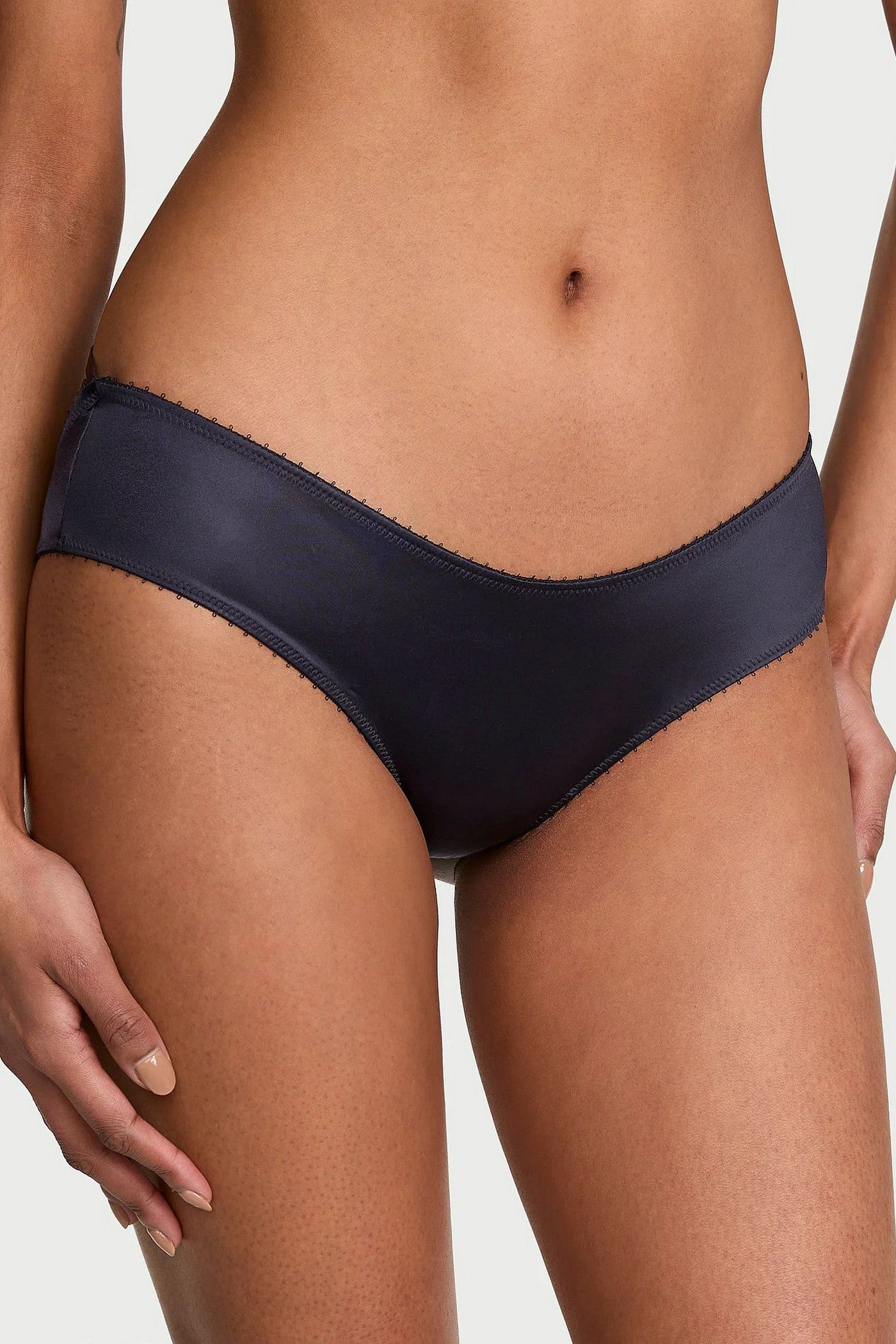 Гладкі трусики з ремінцями 992222782 blue Victoria`s Secret