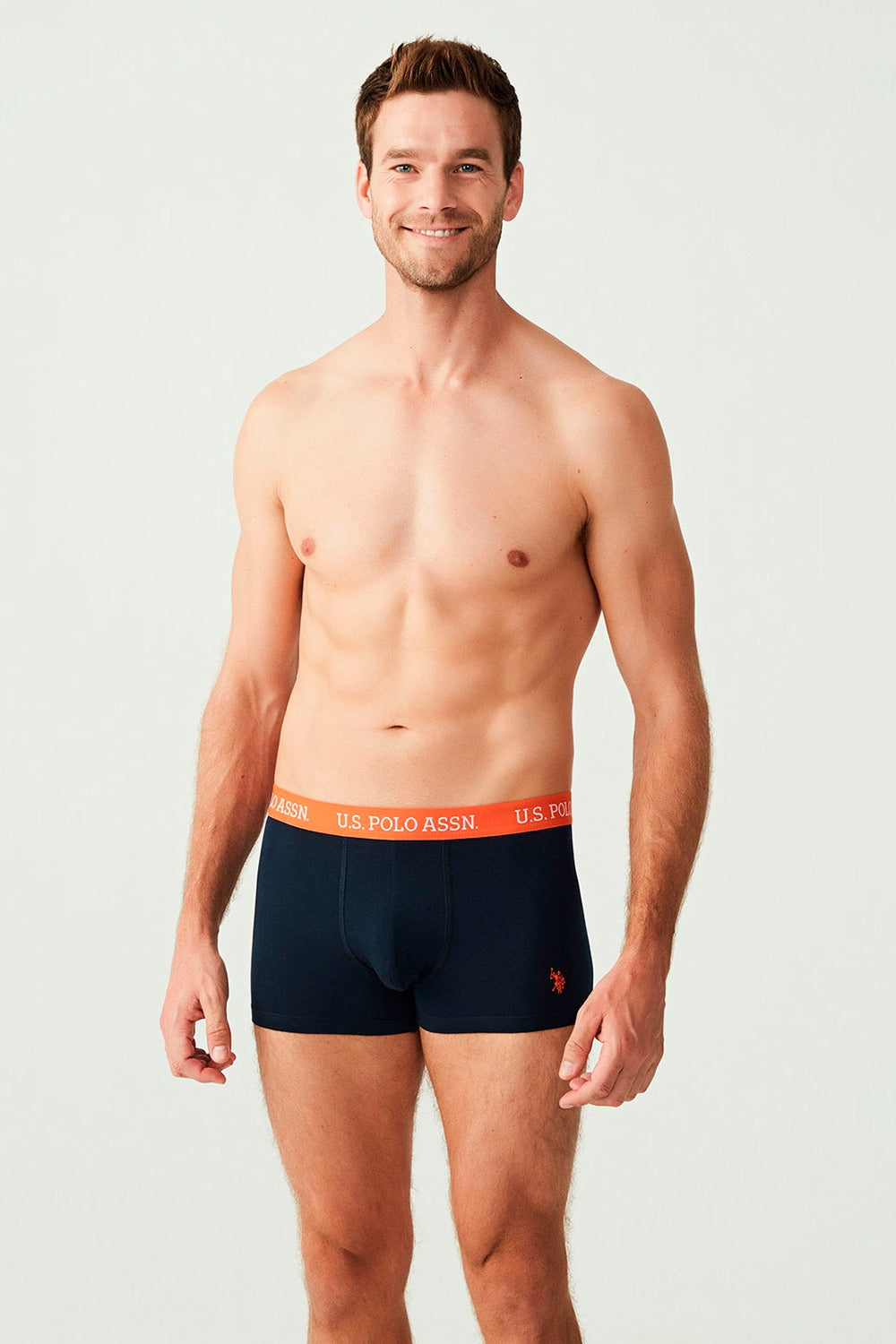 Мужские трусы шорты из хлопка 80253 navy (3 шт.)