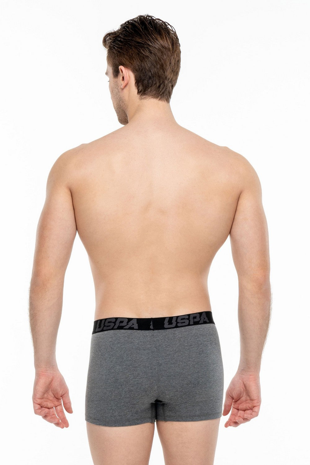 Мужские трусы шорты 80496 black/anthracite melange/printed (3 шт.)