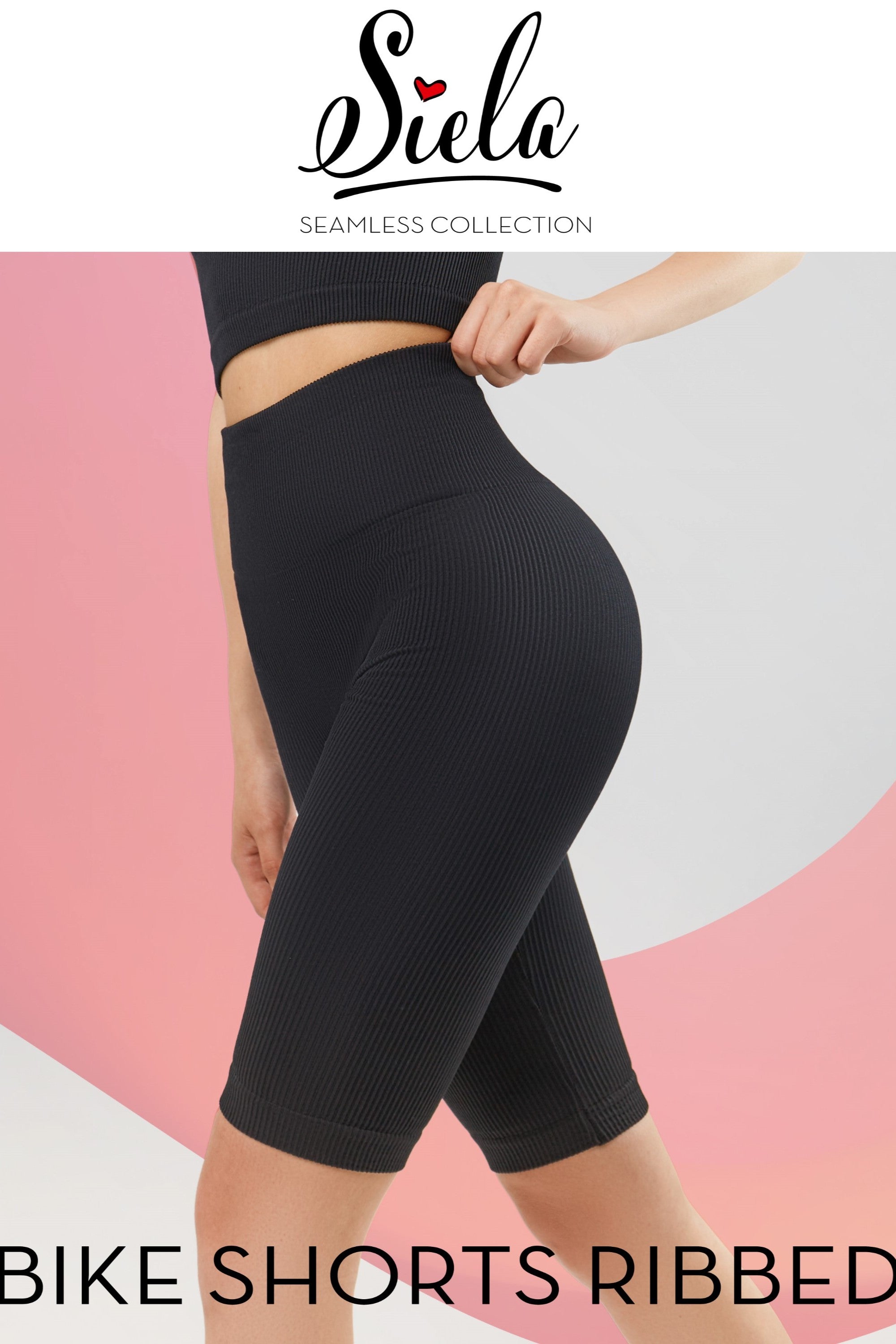 Велосипедки в рубчик Bike Shorts Ribbed black