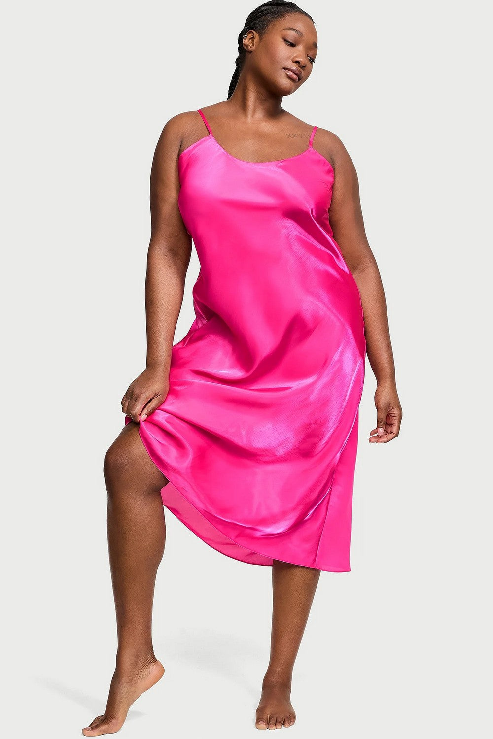 Довга нічна сорочка 112172297 pink