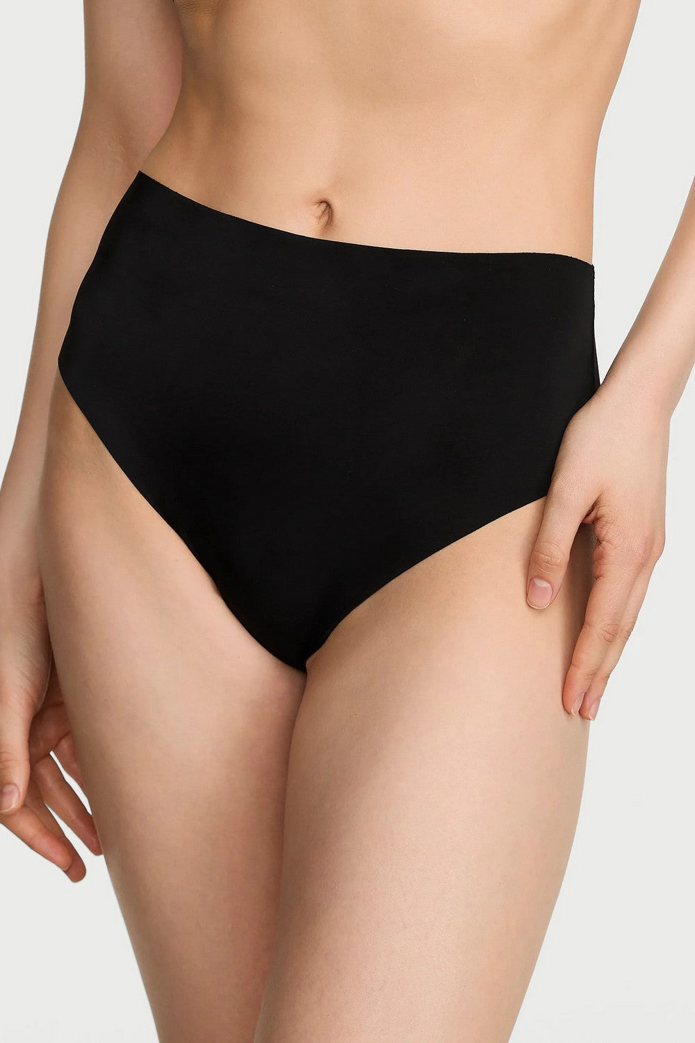 Безшовні трусики стрінг 160316148 black Victoria`s Secret
