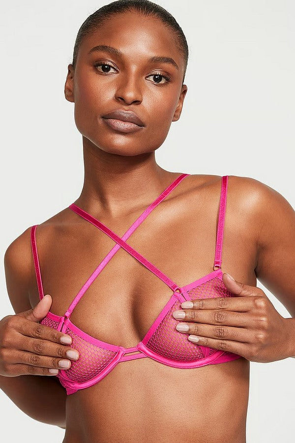 Комплект білизни із сітки 18743007 pink