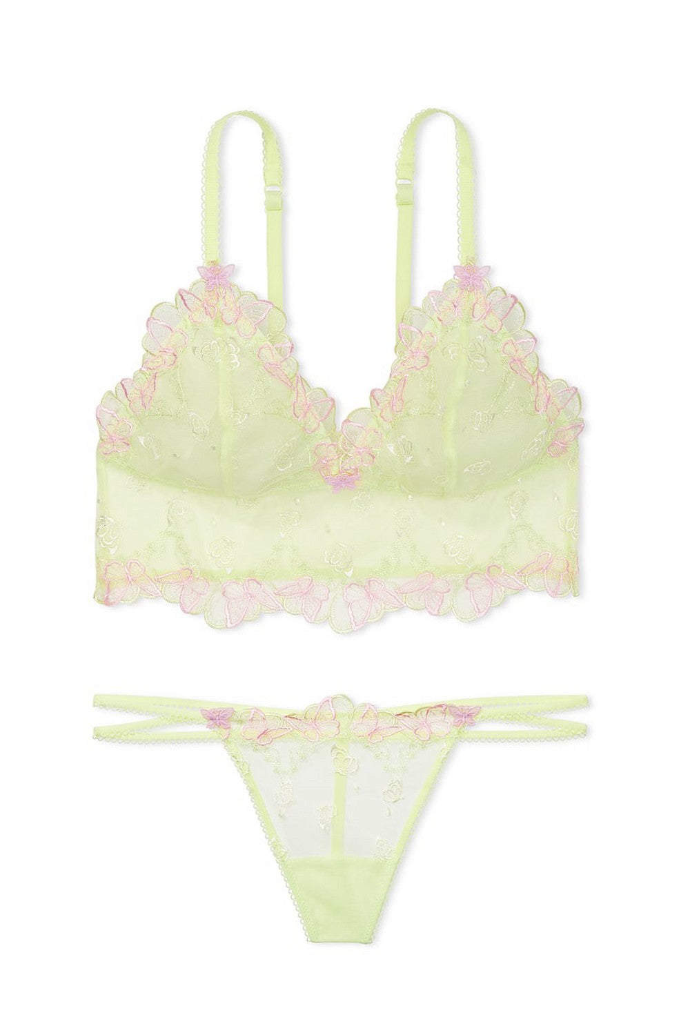 Комплект білизни з вишивкою 1922520 light green