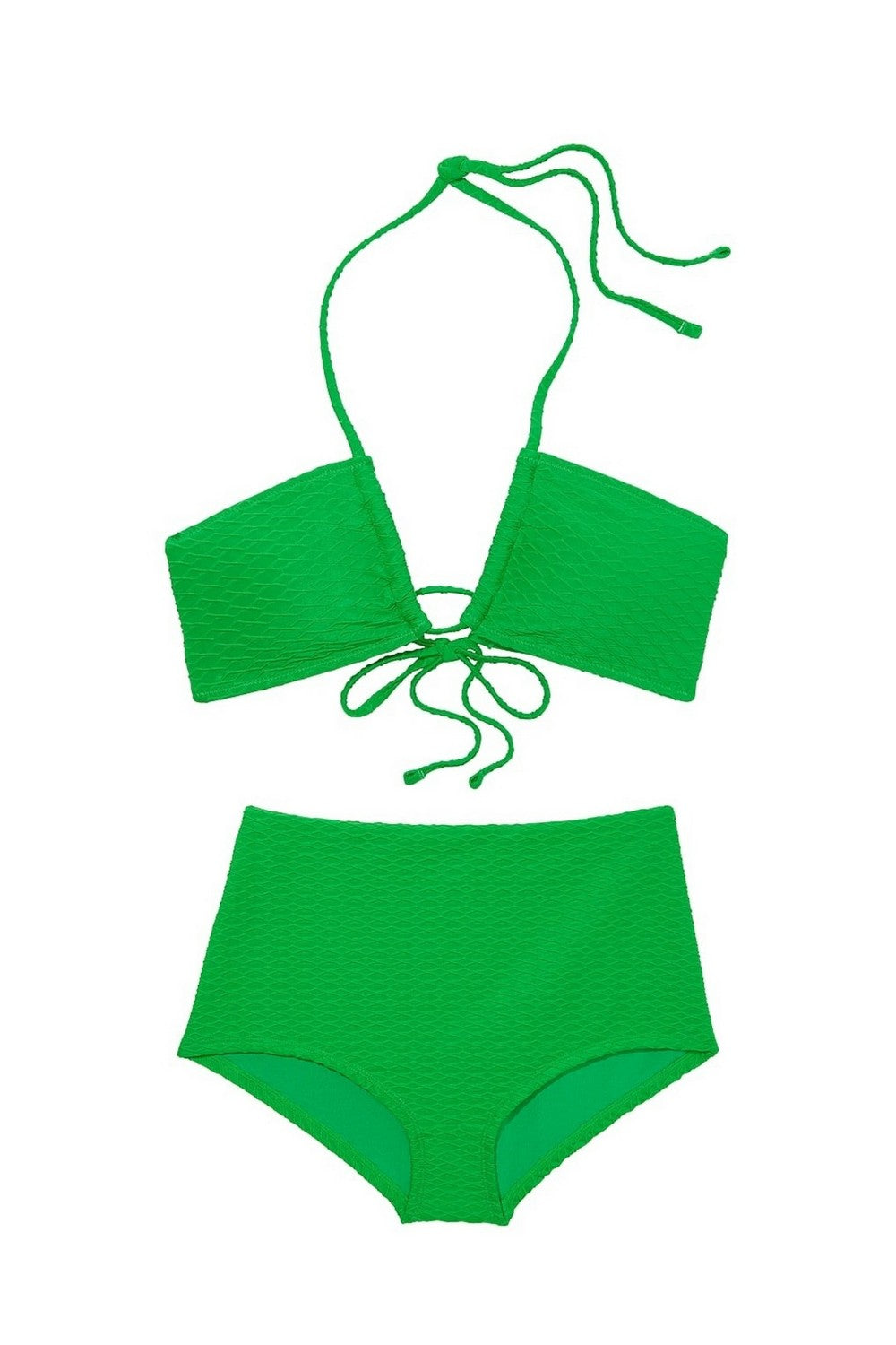 Фактурний роздільний купальник 20355273 green