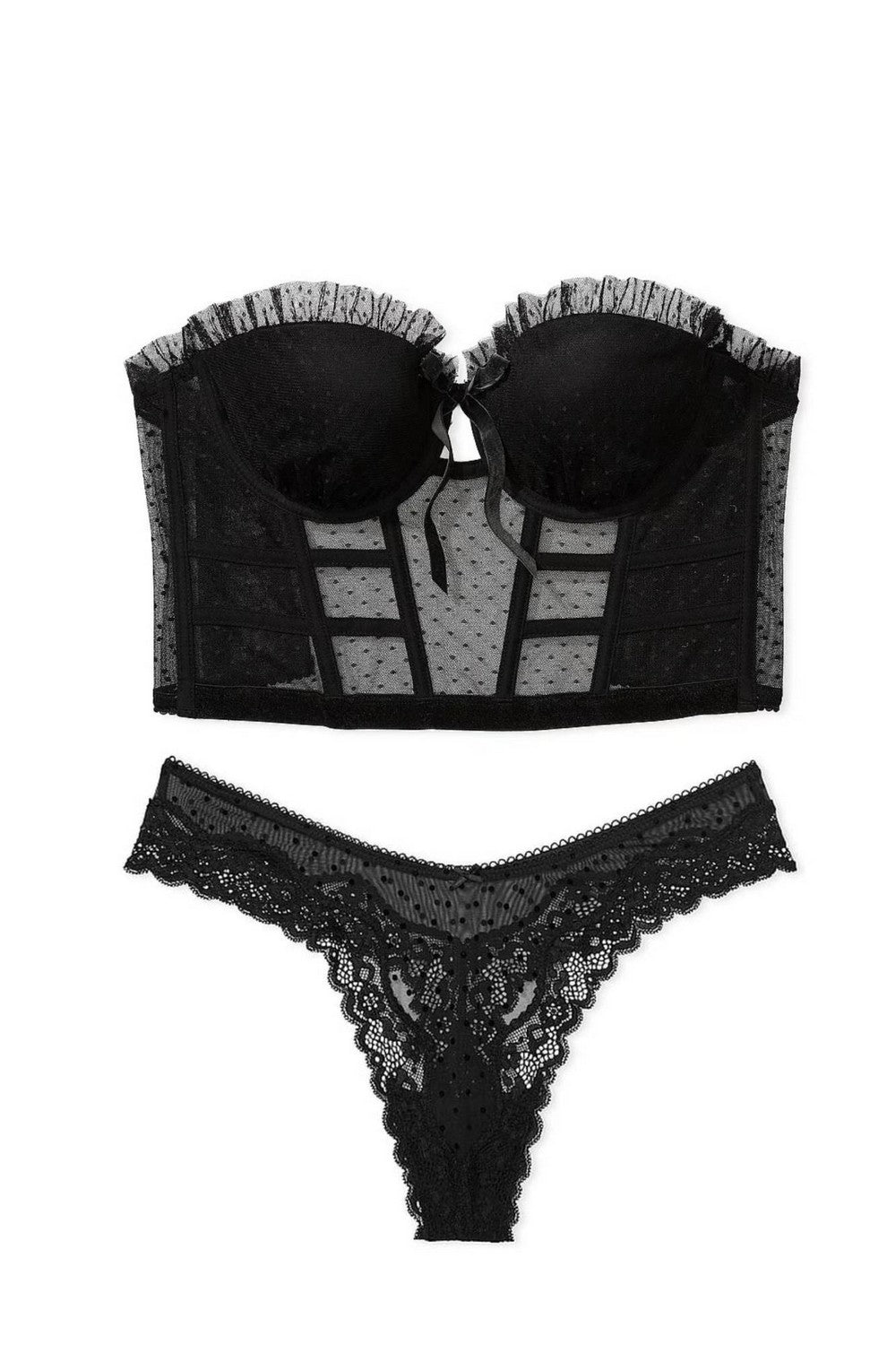 Комплект білизни з корсетом 213498938 black