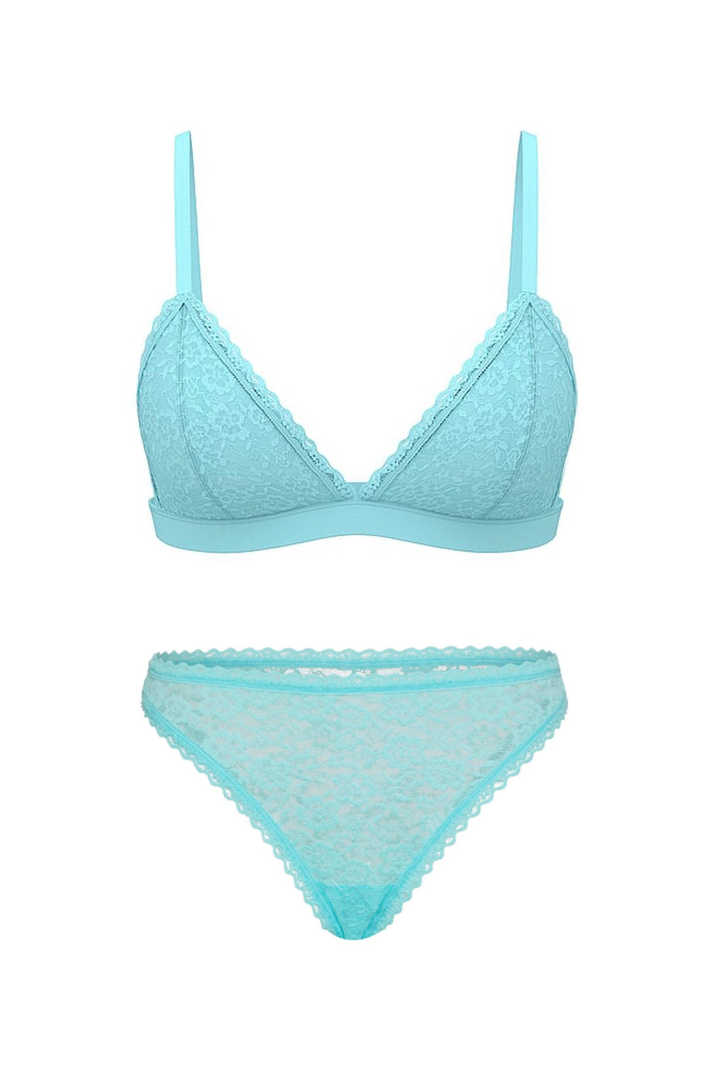 Мереживний комплект білизни 21435134 blue Victoria`s Secret