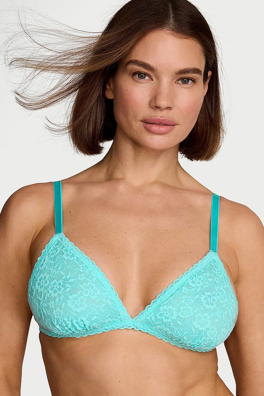Мереживний комплект білизни 21435134 blue Victoria`s Secret