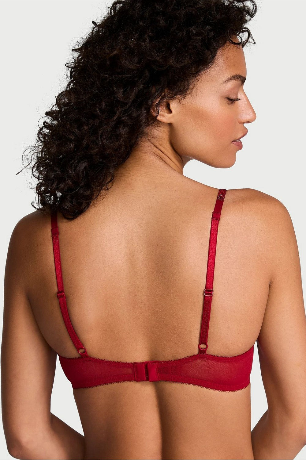 Бюстгальтер из микросетки 218481620 red