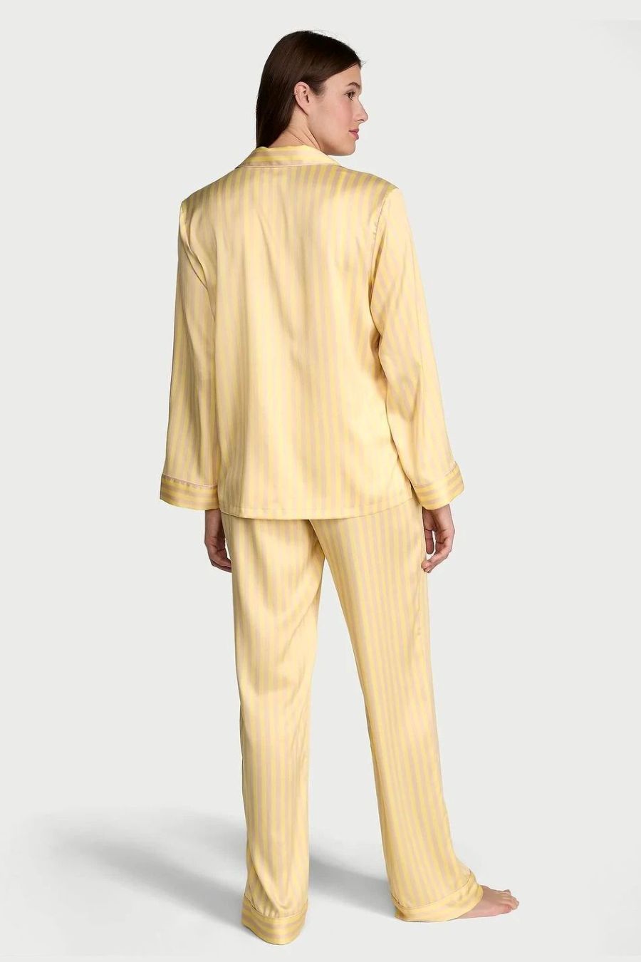 Сатиновая пижама с брюками 237208130 yellow