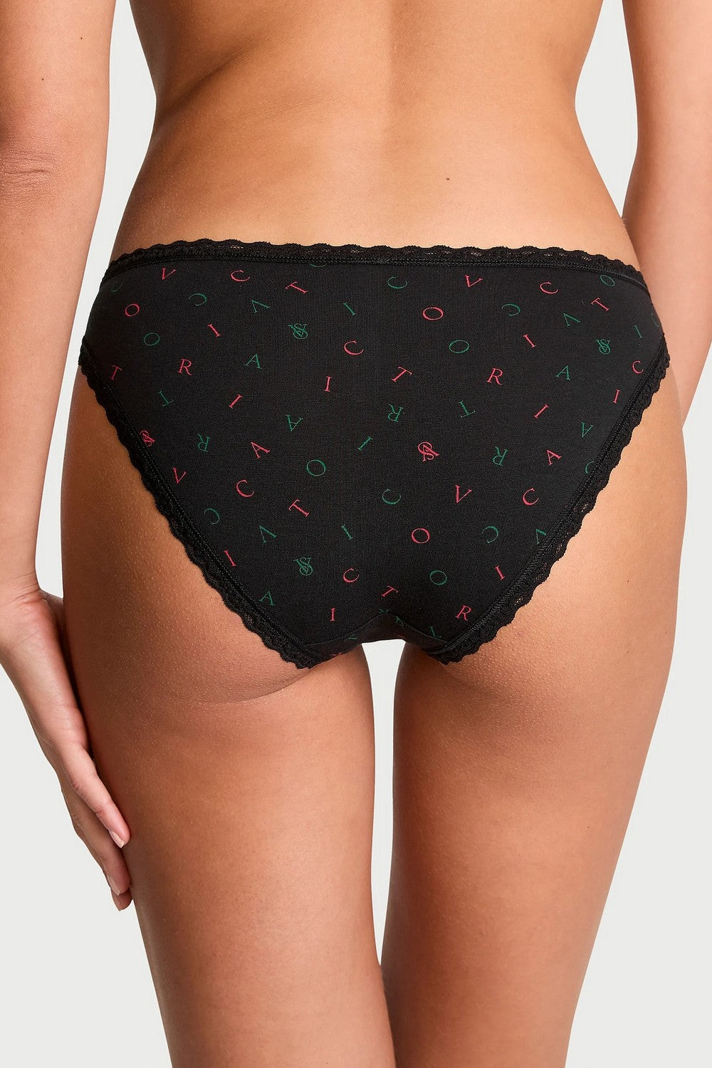 Трусики слип с принтом 245609598 black