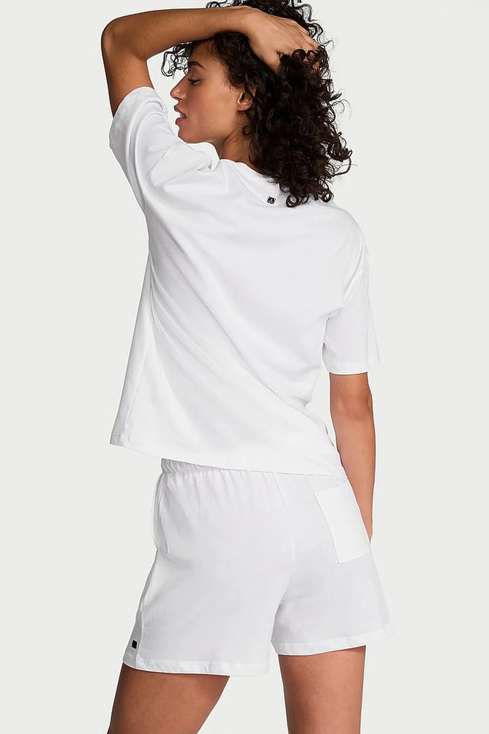 Хлопковая пижама с шортами 248308434 white