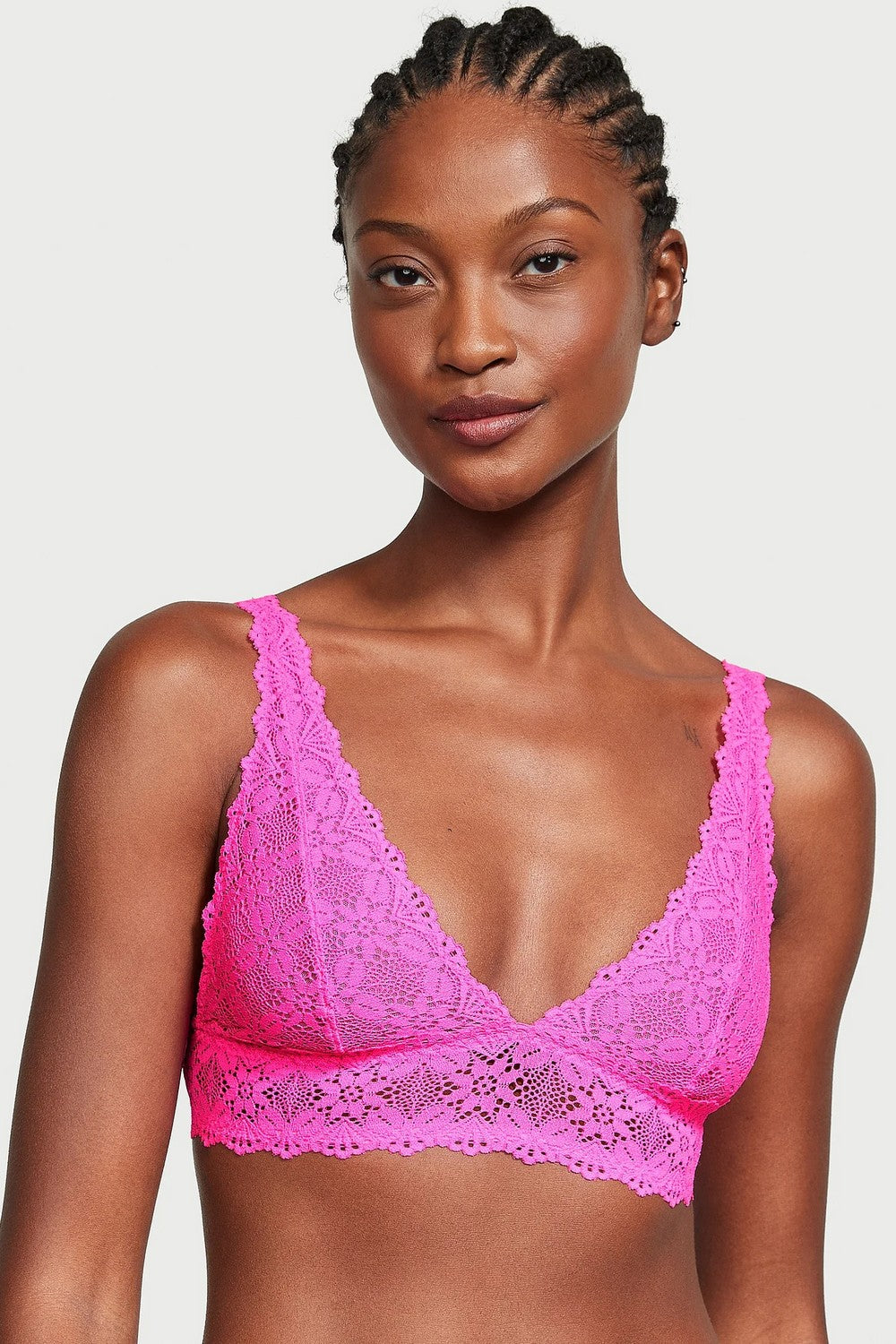 Комплект білизни з мережива 25085141 pink