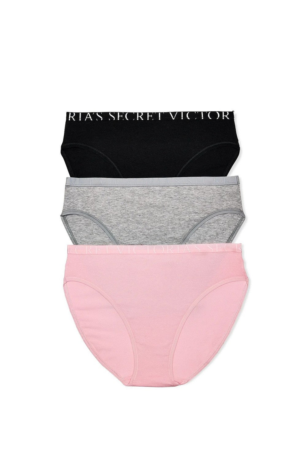 Бавовняні трусики сліп 273548401 (3 шт.) multi Victoria`s Secret