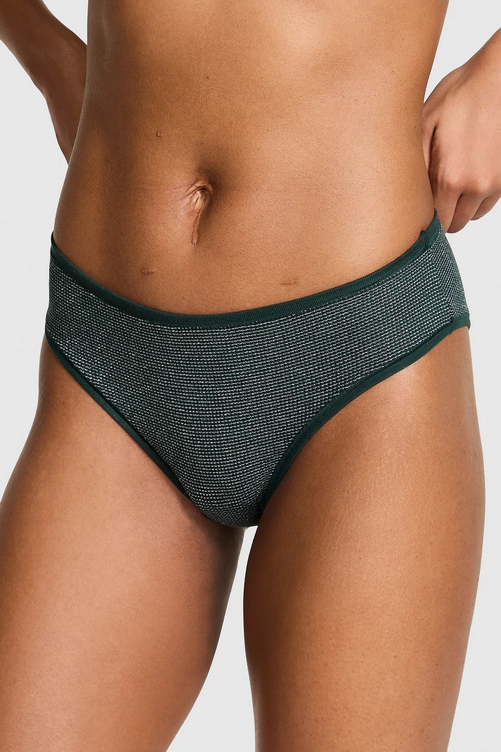 Блискучі трусики сліп 282034864 green Victoria`s Secret