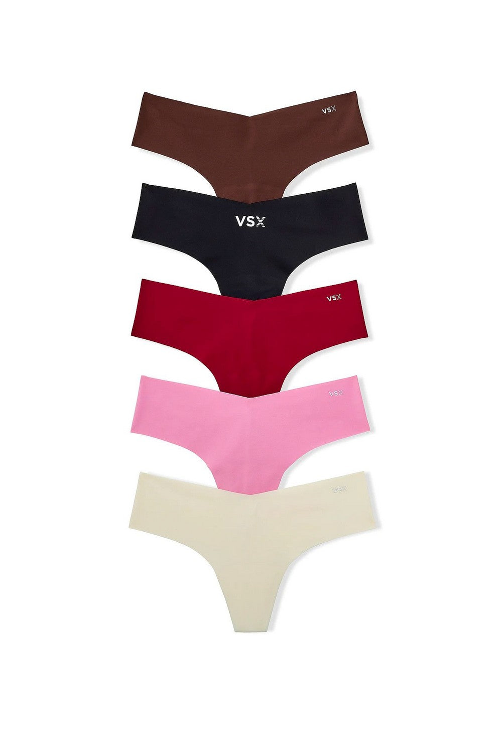 Безшовні трусики стрінг 305717052 (5 шт.) multi Victoria`s Secret