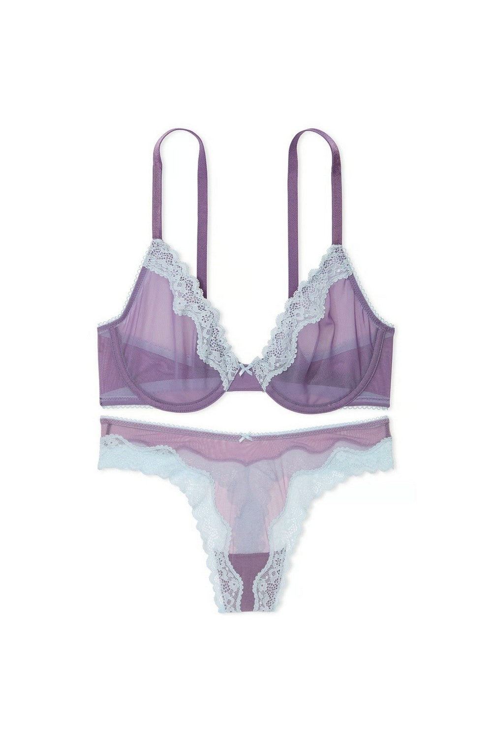 Комплект білизни з мікросітки 311951071 lilac