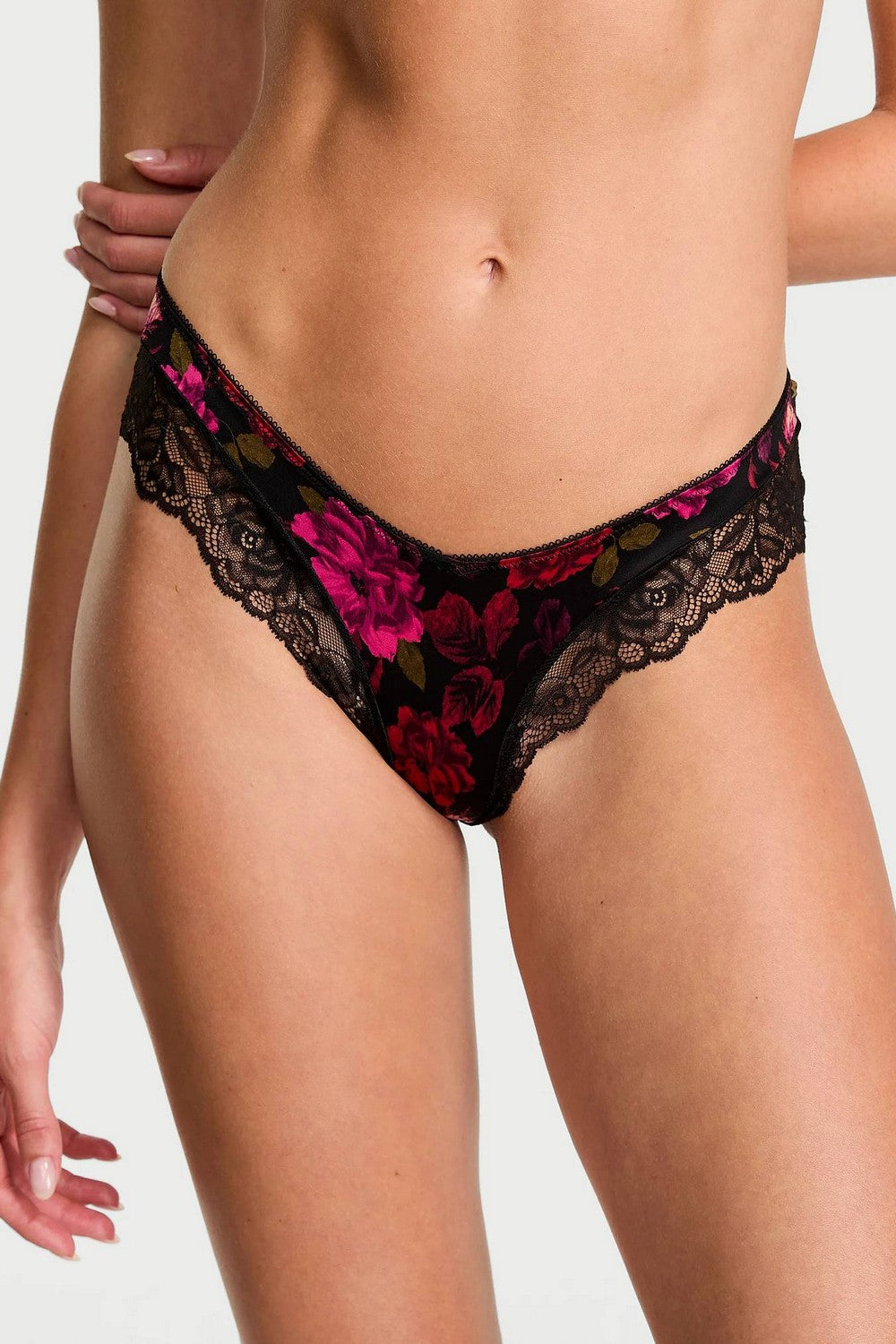 Трусики бразилиана с цветами 317737675 black