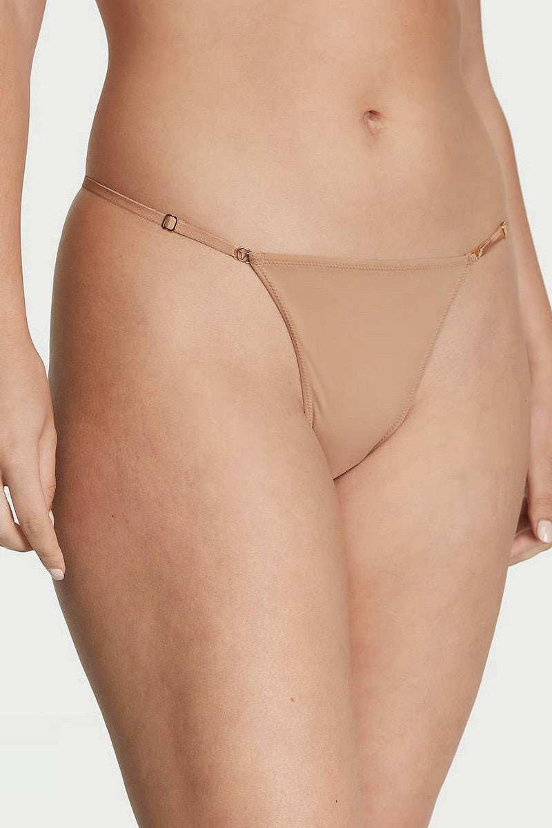 Стрінги з тонкими боковинками 32748037 beige Victoria`s Secret