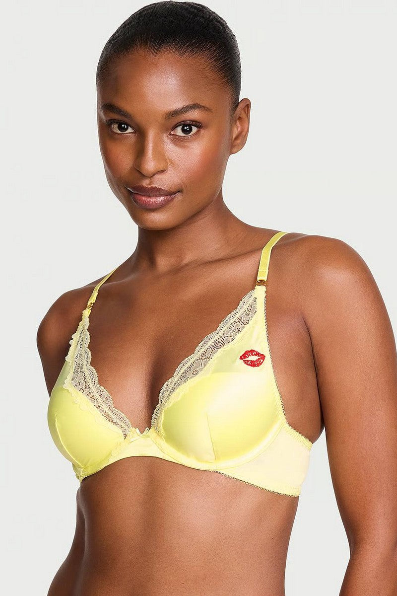 Комплект білизни з мереживом 333214490 yellow Victoria`s Secret
