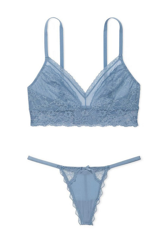 Мереживний комплект білизни 33357090 blue