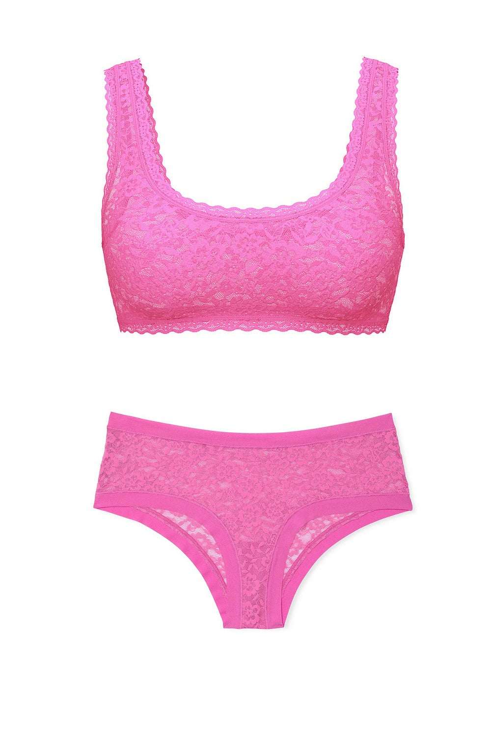 Комплект белья из кружева 337579056 pink