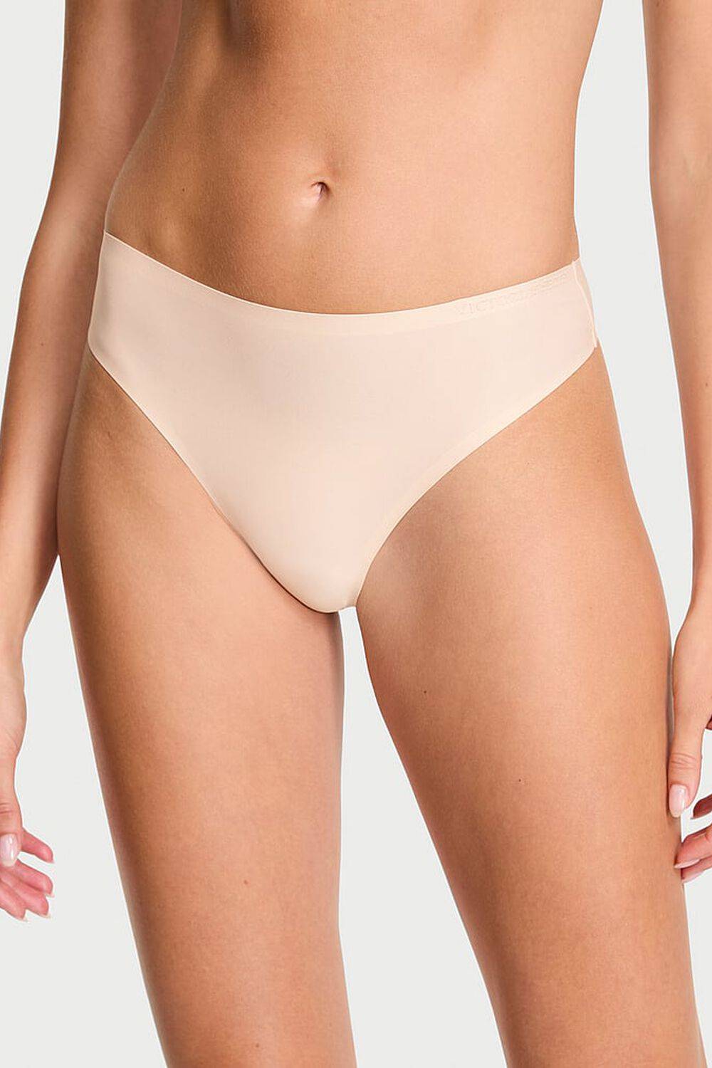Стринги безшовні трусики 352540192 beige Victoria`s Secret
