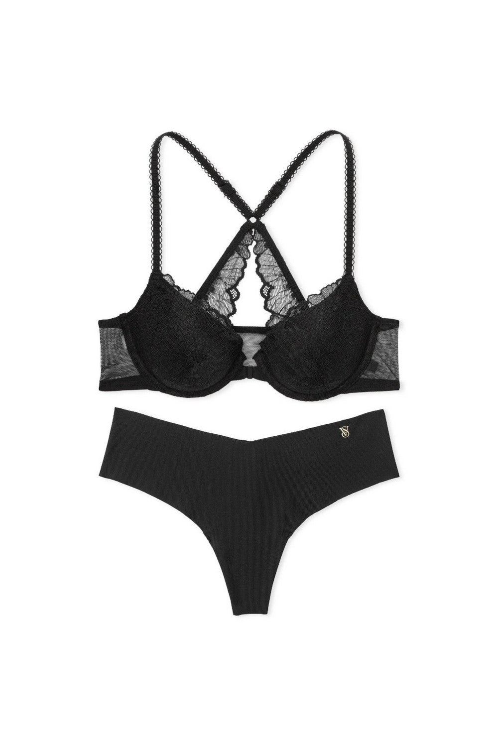 Комплект білизни з мережива 356374377 black