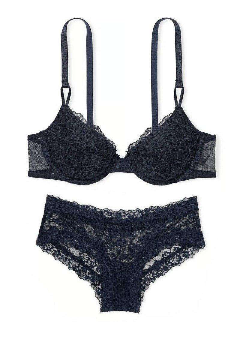 Комплект білизни з мережива 37760971 blue