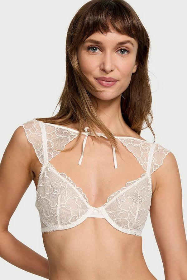 Комплект білизни із сердечками 383705490 milk