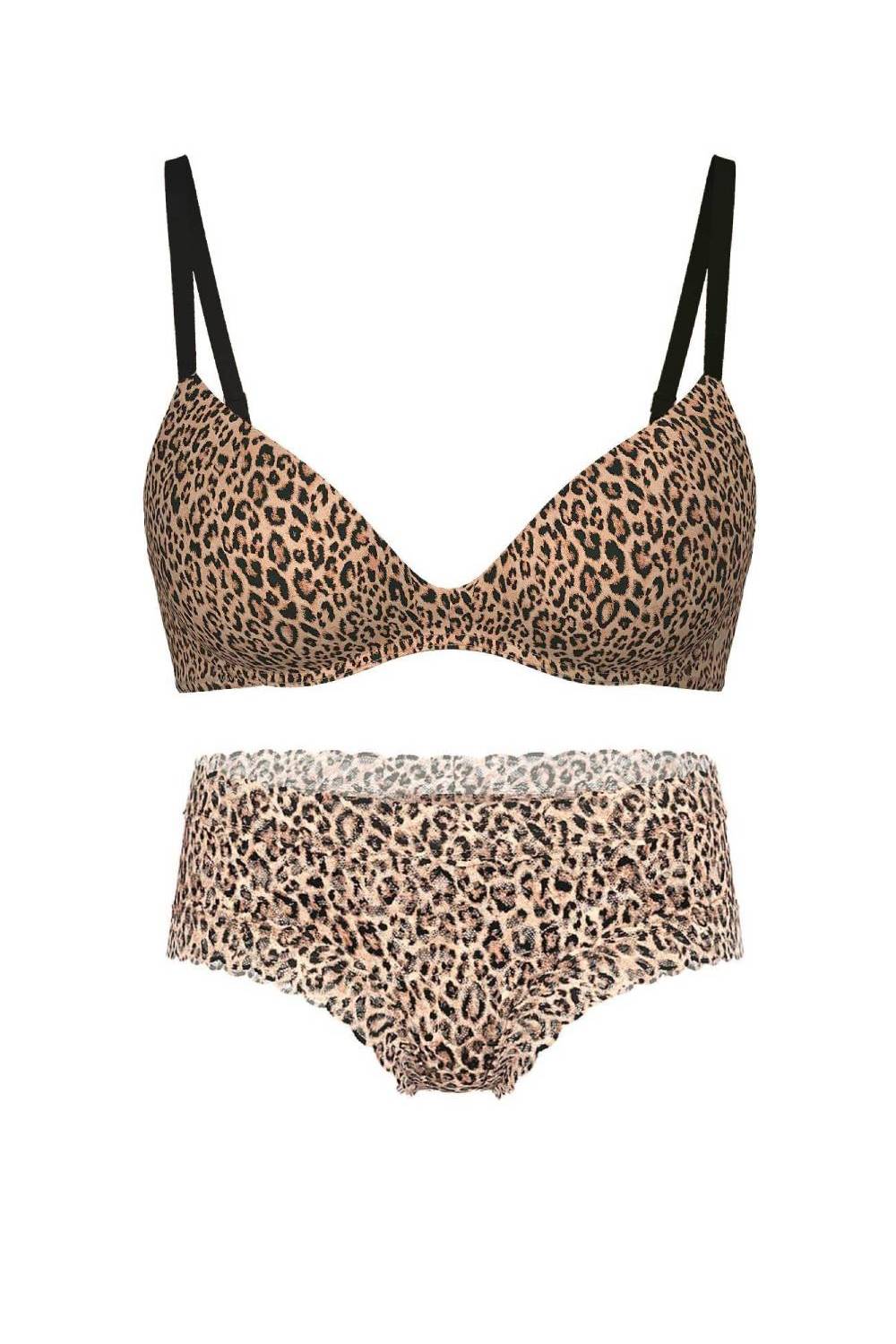 Комплект білизни з принтом 386563921 leopard