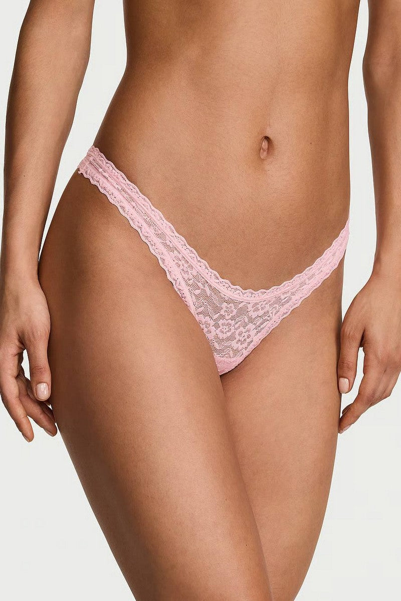 Мереживні трусики стрінг 407900588 rose Victoria`s Secret