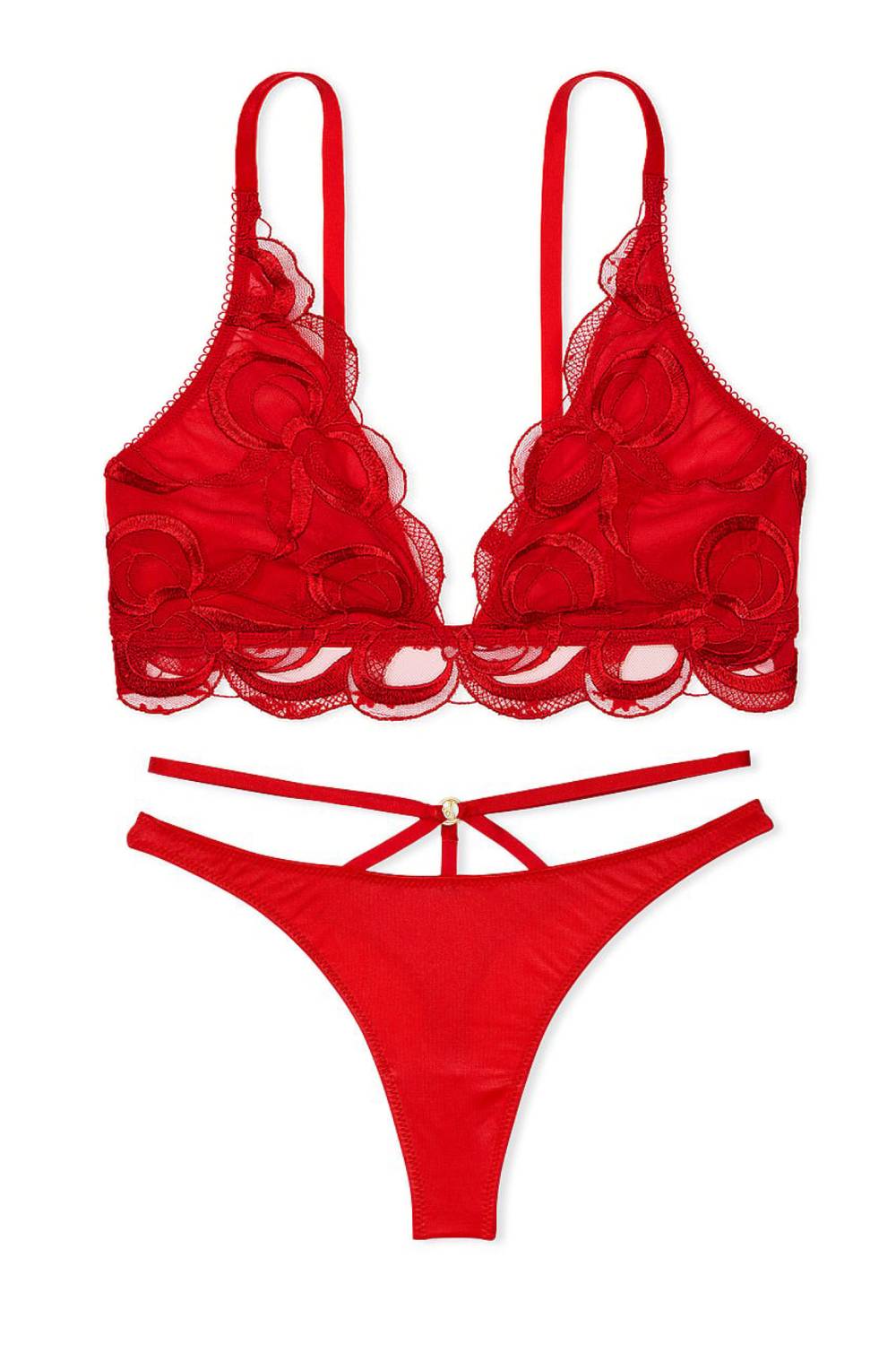 Комплект білизни з ремінцями 414239299 red