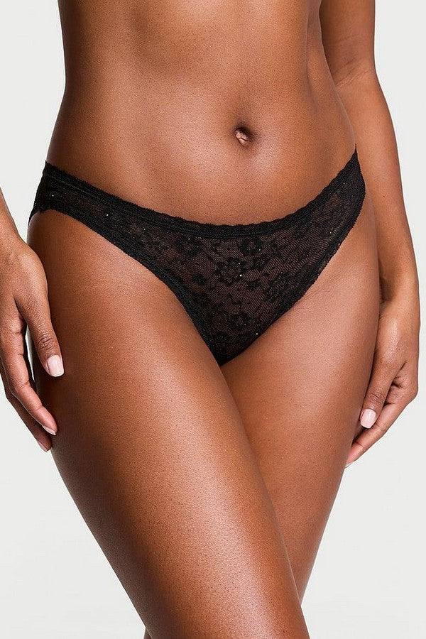 Трусики слип с кружевом 415919144 black