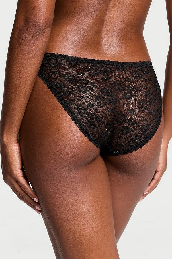 Трусики слип с кружевом 415919144 black