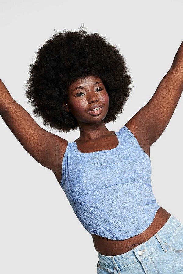 Комплект білизни з корсетним топом 423389314 blue