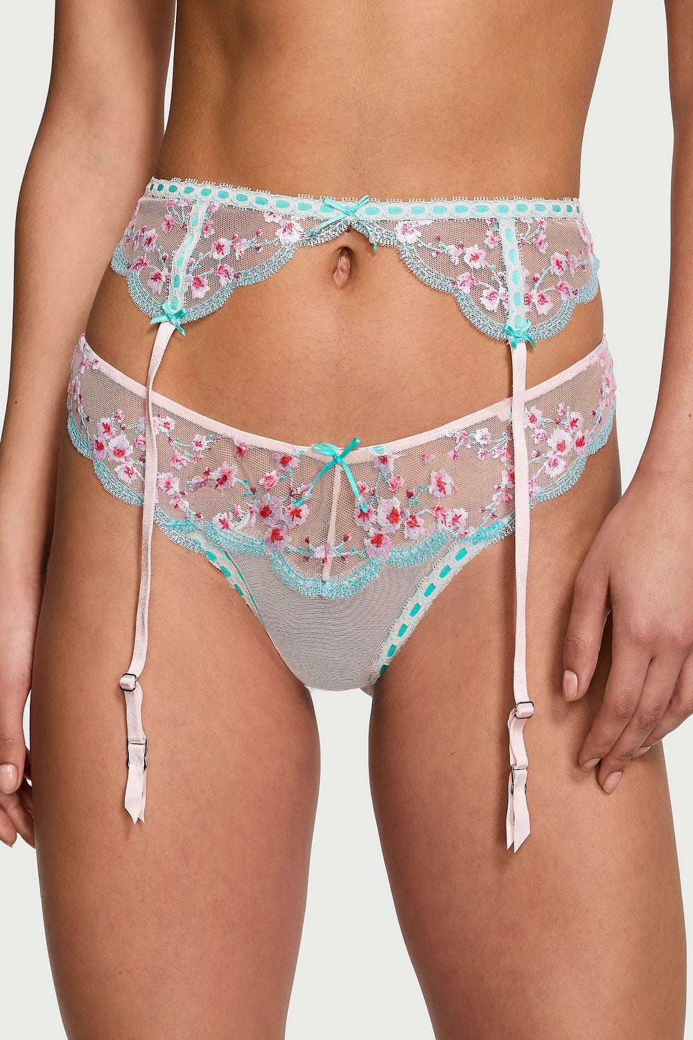 Пояс для панчіх + трусики 42744812 rose