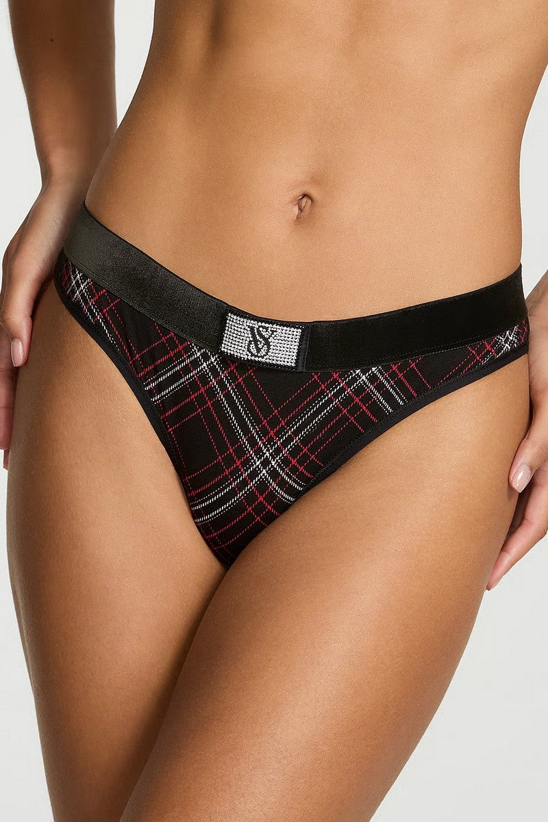 Трусики стринг с принтом 439173835 black