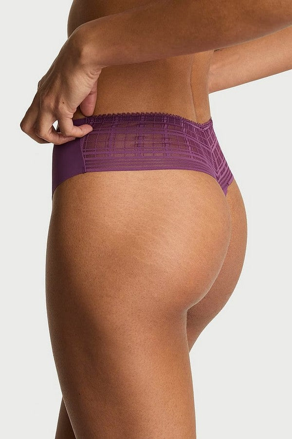Безшовні трусики стрінги 44311720 violet Victoria`s Secret спина