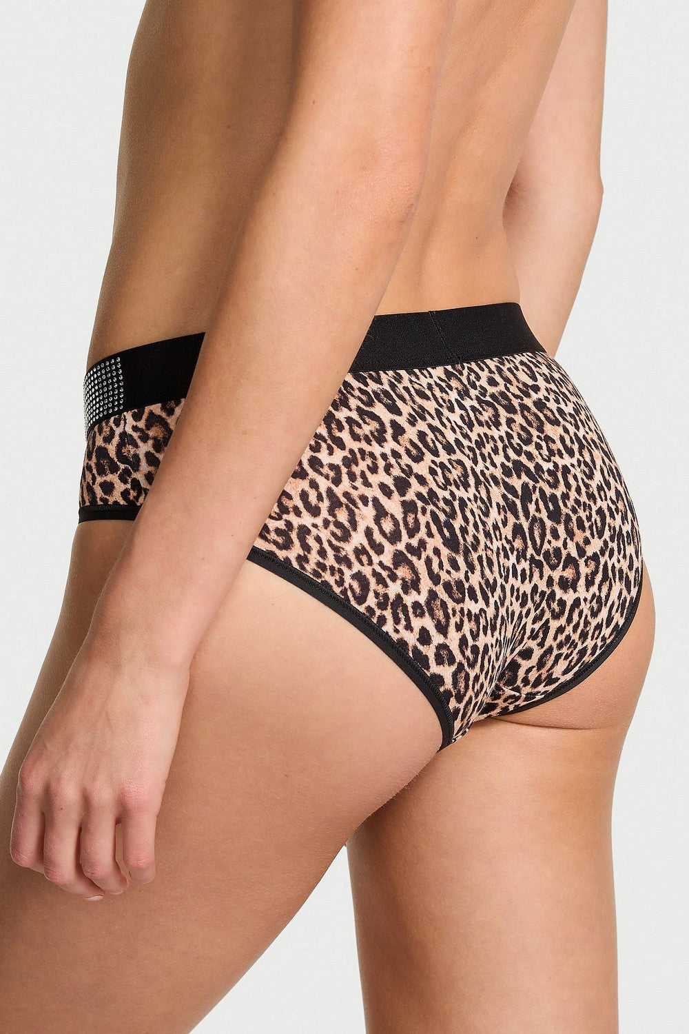 Трусики сліп зі стразами 446670510 leopard Victoria`s Secret