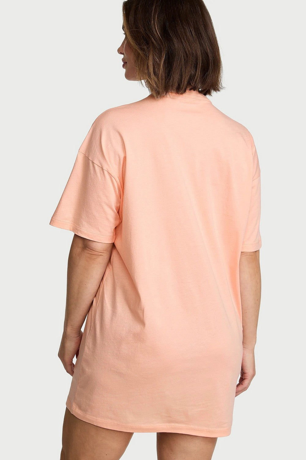 Нічна сорочка з бавовни 487616364 rose Victoria`s Secret спина