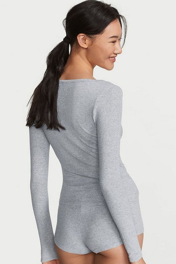 Домашний лонгслив из модала 492481170 gray