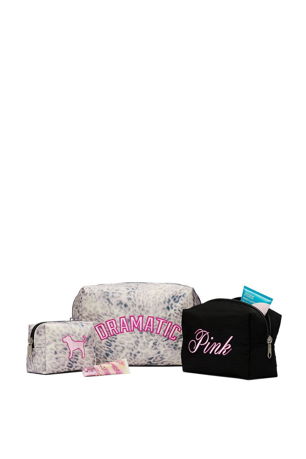 Набір косметичок 50087571 black/gray Victoria`s Secret