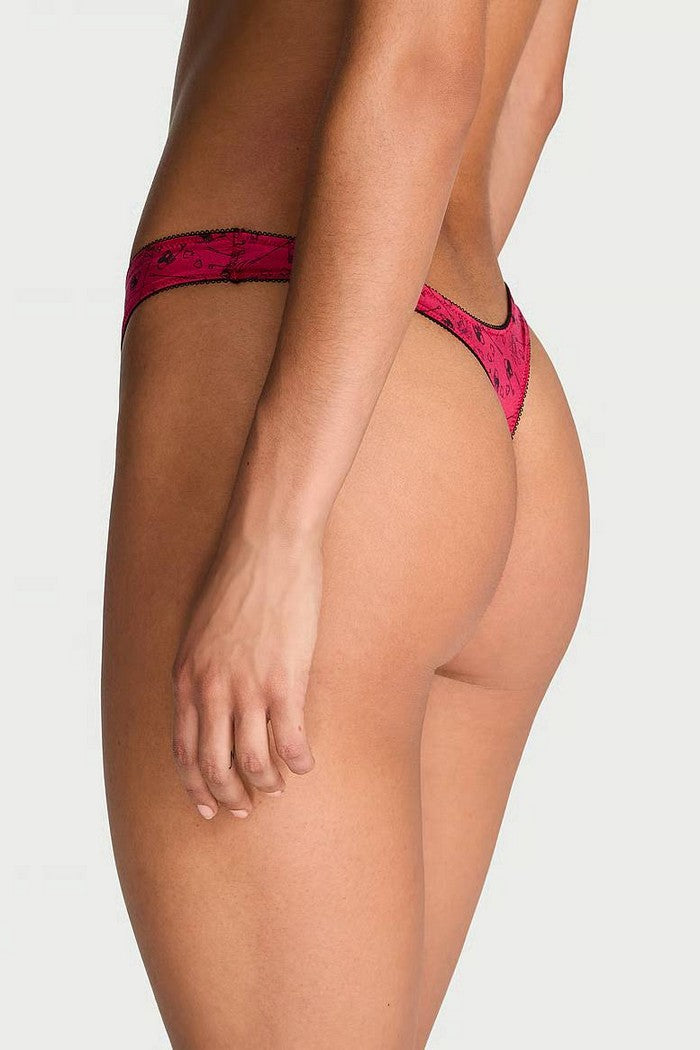 Трусики стринг с принтом 501078925 pink